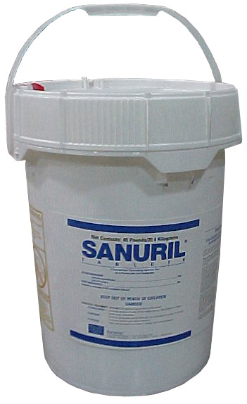 Sanuril 115 Chlorination Tablets 45# Pail