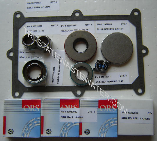 URAI-65 / URAI-68 / URAI-615 - 6" Repair Kit without Gears